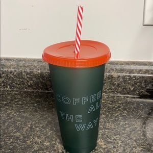 “Coffee all the way” Starbucks cup